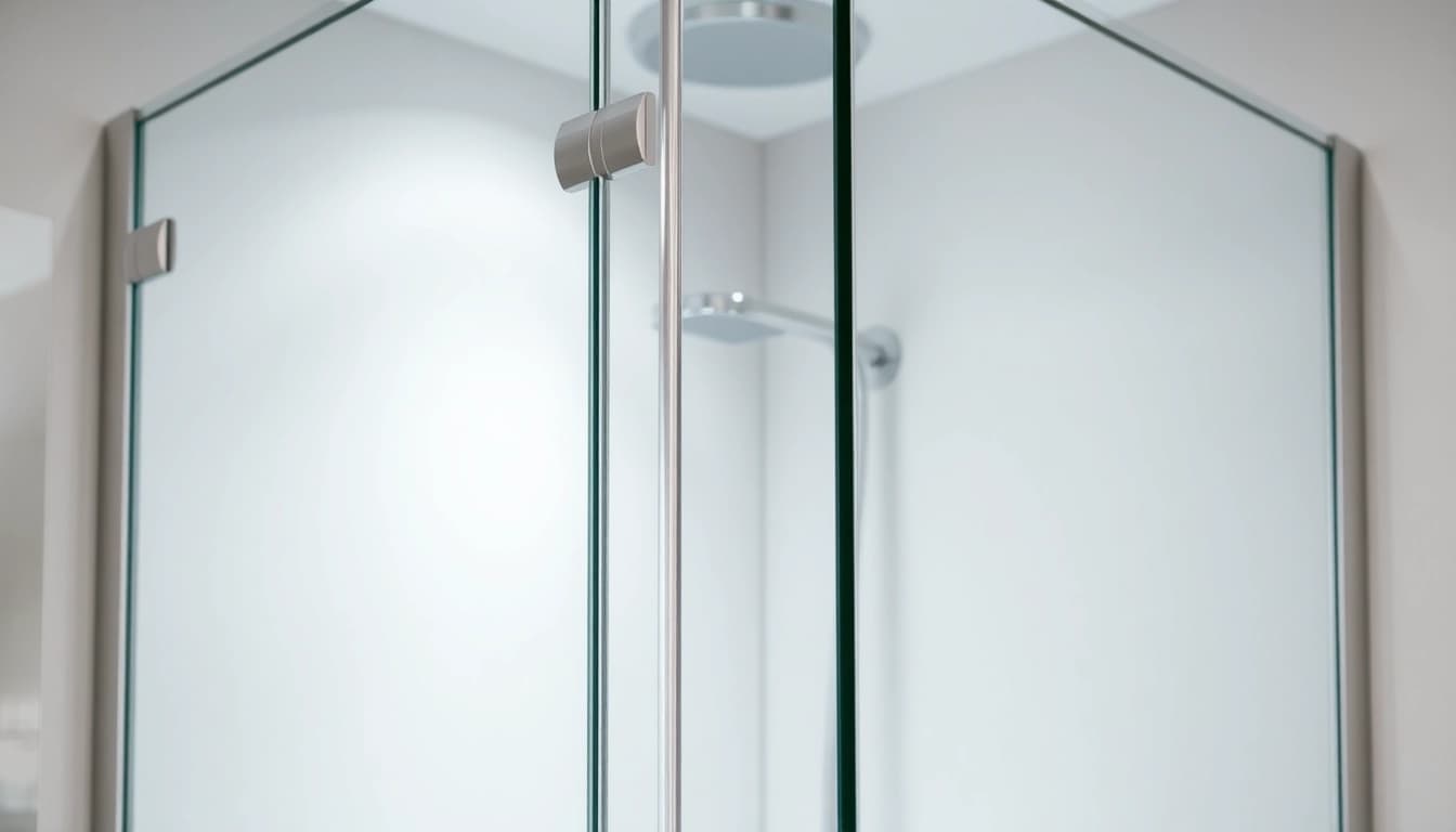 Sonni Duschkabine 90x90 in modernem Badezimmer gestaltet, mit eleganten Glasflächen.