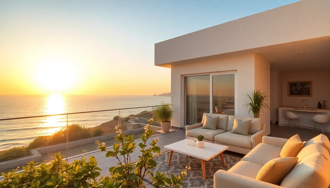 Kaufen Sie eine attraktive Wohnung in Nordzypern mit atemberaubendem Meerblick und luxuriösem Ambiente.