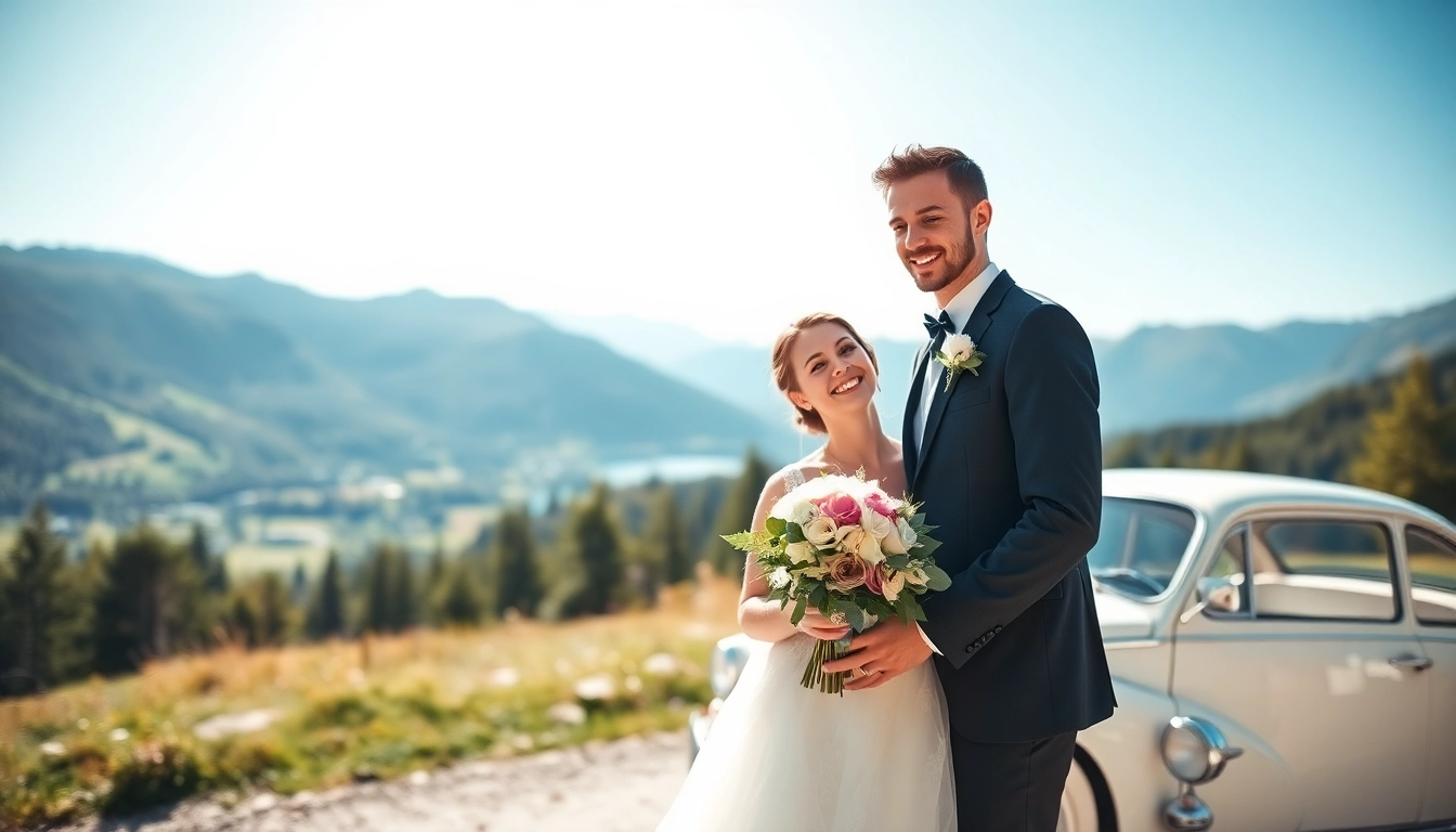 Hochzeitsfotograf Schliersee fängt emotionale Momente eines Paares in malerischer Berglandschaft ein.