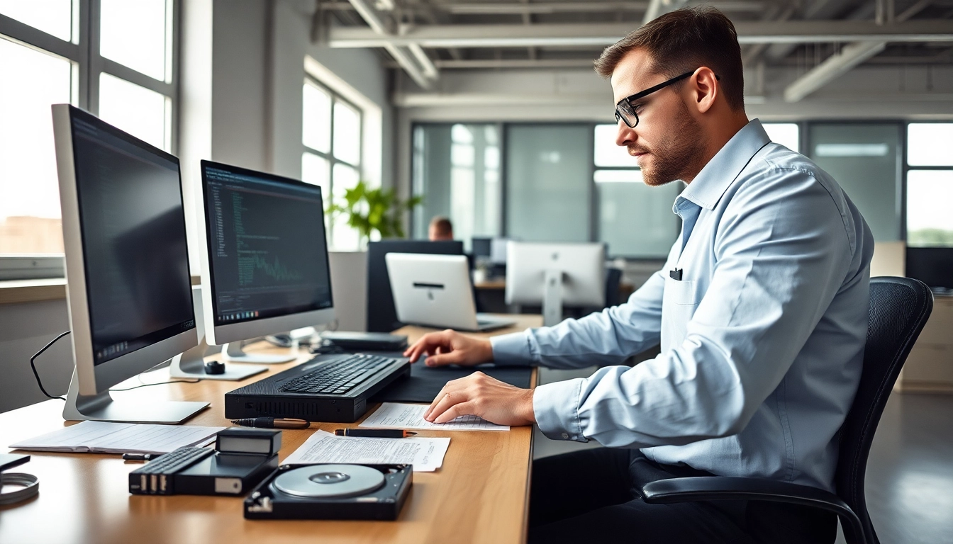 Datenrettung externe festplatte im professionellen Datenrettungsprozess dargestellt.