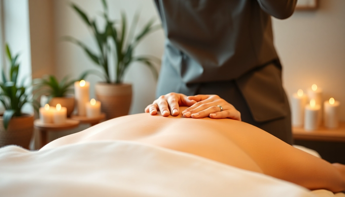 Dominante massage in berlin, a skilled therapist providing relaxation in a tranquil spa environment.