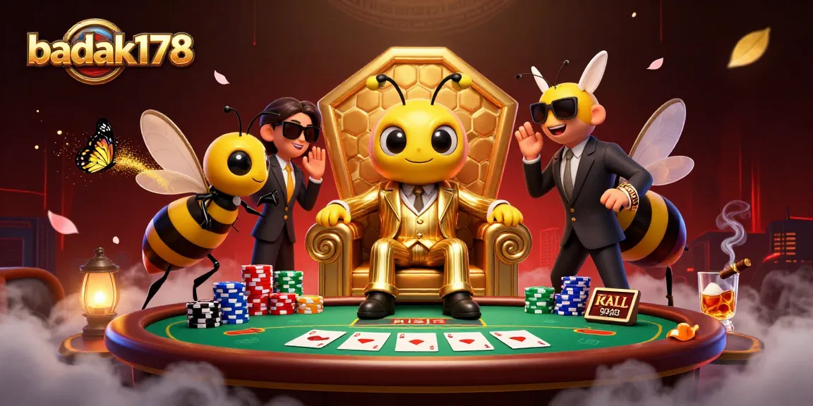 Play exciting games with badak178 at a dynamic poker table amid lavish casino action.