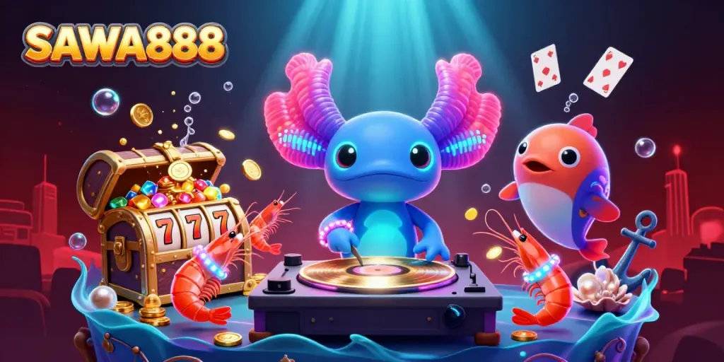 Engage with SAWA888's vibrant slots scene featuring colorful characters and dynamic elements.