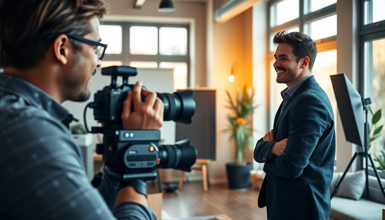 Praxisfotograf München, capturing a joyful client in a stylish Munich office.