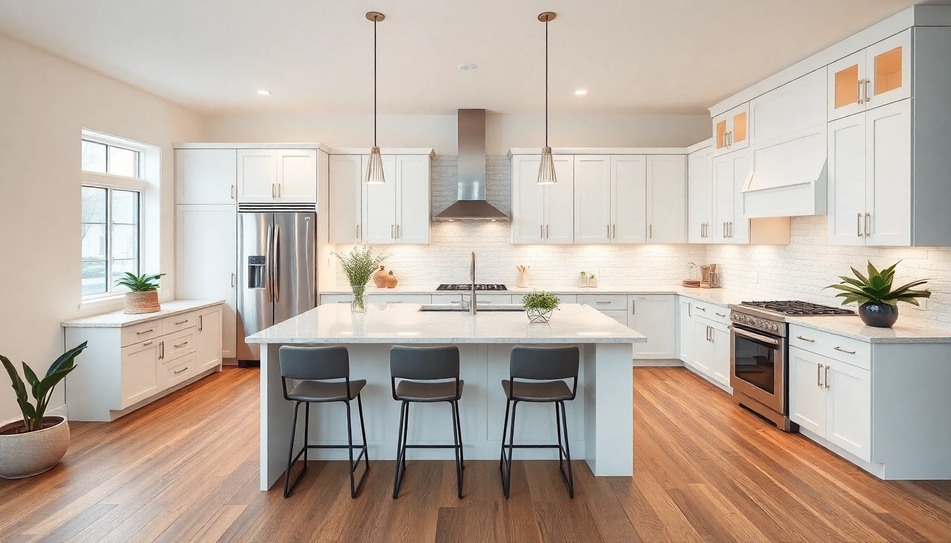 Stunning kitchen remodeling design featuring modern aesthetics and a functional layout.