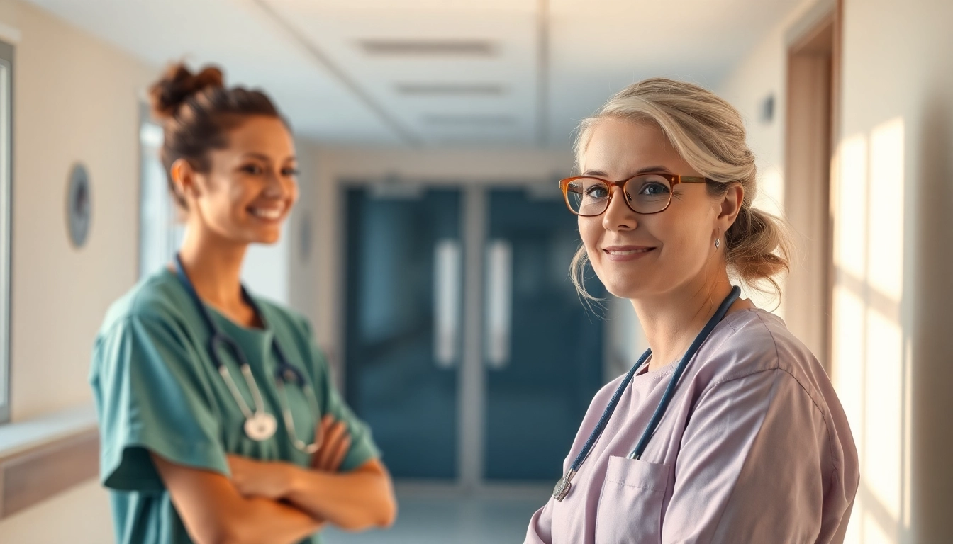 Engagierte Pflegefachkraft stelle hameln in einer herzlichen Pflegeumgebung zur Unterstützung von Patienten.