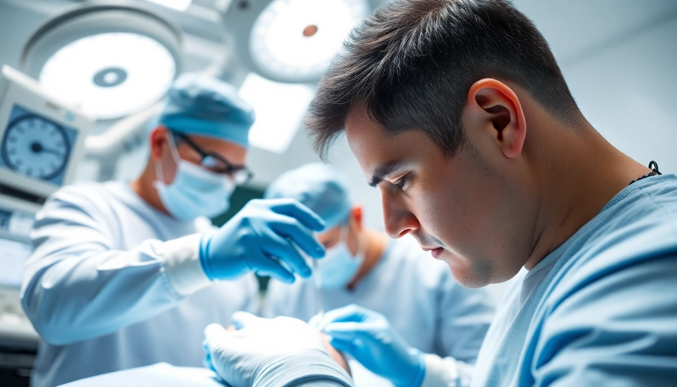 Haartransplantation Türkei kosten in einer modernen Klinik mit erfahrenen Chirurgen, die präzise arbeiten.