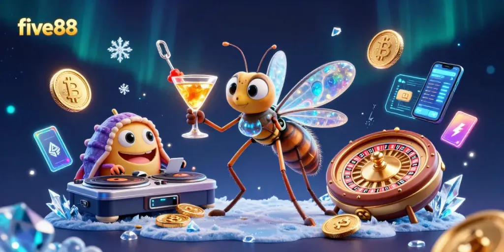 Experience the excitement of five88 with unique casino characters and engaging betting elements.