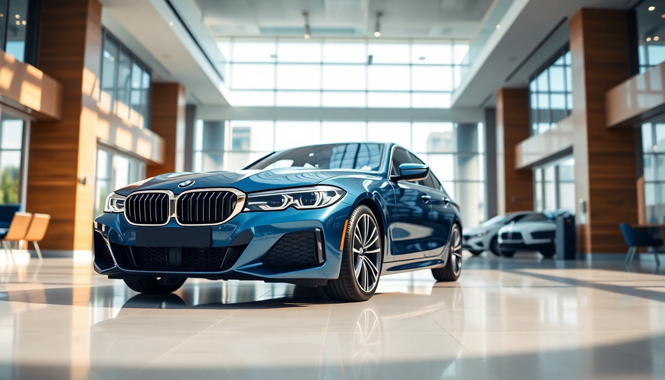BMW kaufen: Elegante BMW-Modelle in modernem Showroom bewundern