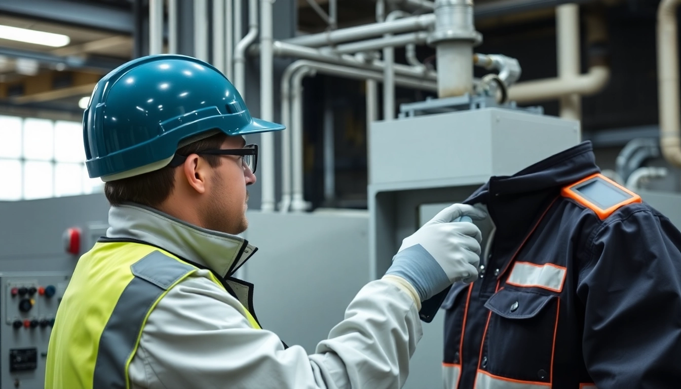Inspecting electrical equipment during DGUV V3 Prüfung to ensure workplace safety and compliance.
