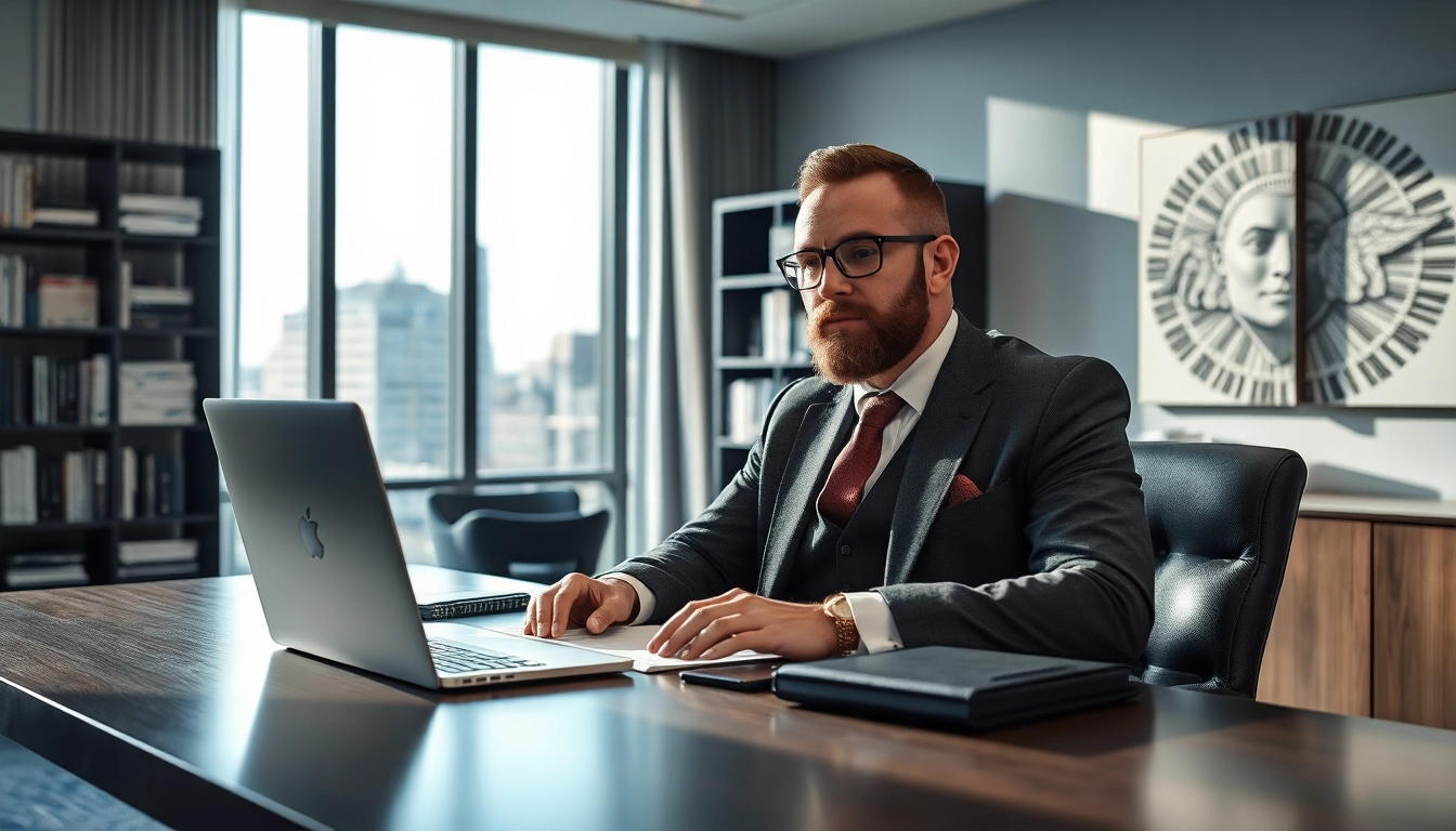 Headhunter Nürnberg arbeitet am Schreibtisch an einem erfolgreichen Recruiting-Projekt.