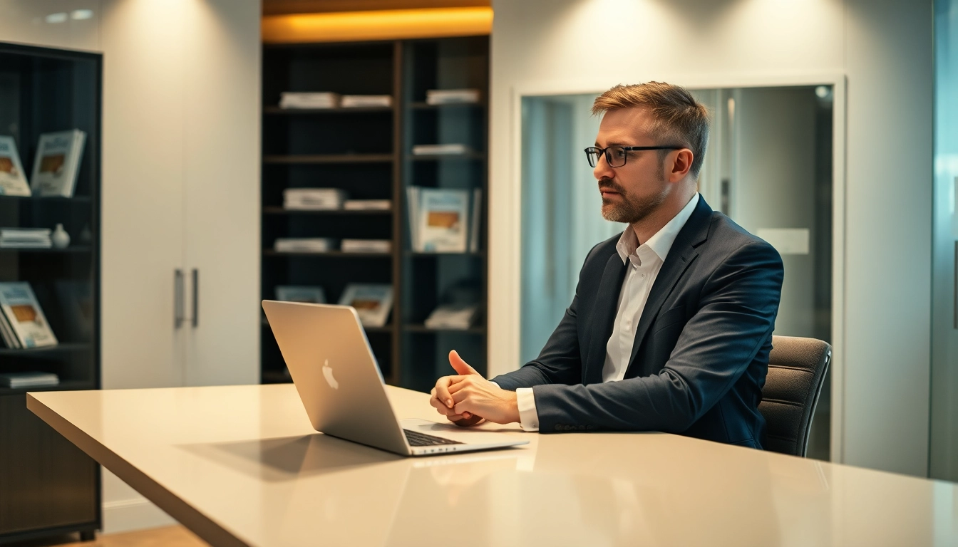 Headhunter Gastronomie berät Kunden in einem modernen Büro und vermittelt Vertrauen.