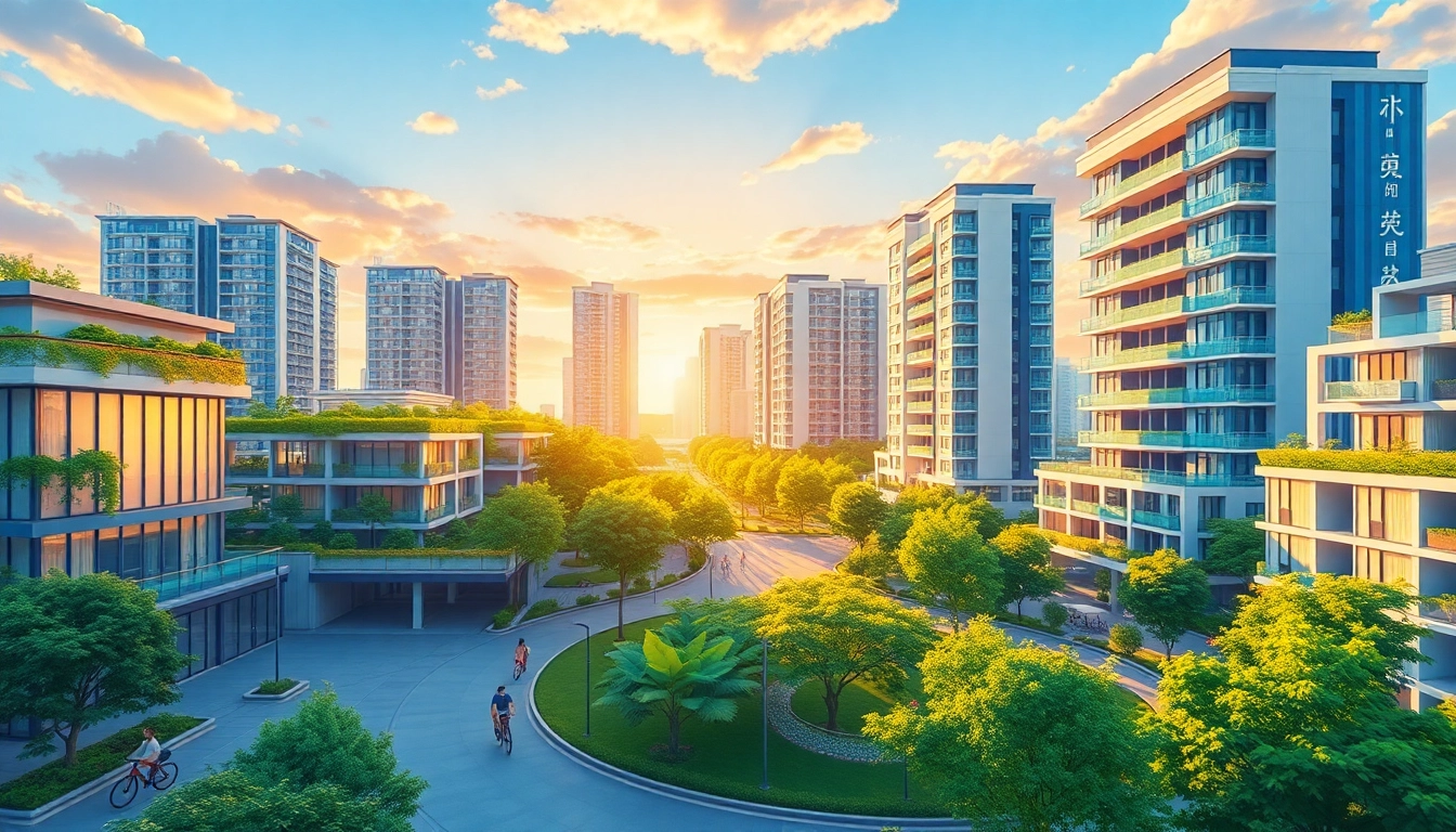 Tampines EC cityscape featuring modern architecture and green parks.