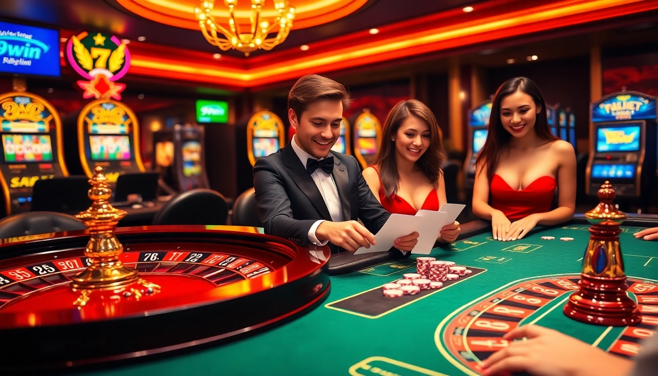 Exciting gameplay at 789win club's casino table featuring poker chips and roulette.