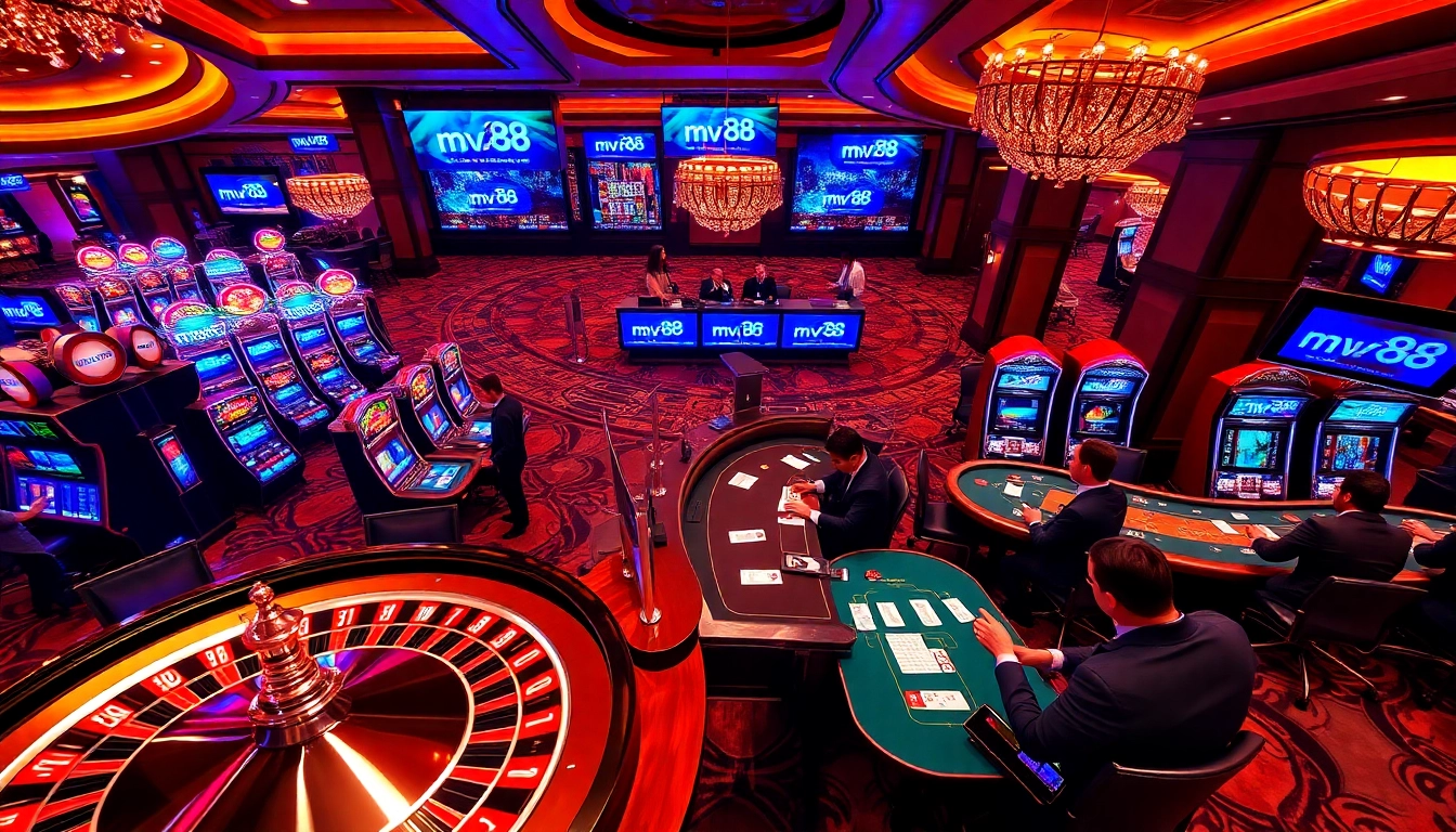 Experience thrilling moments at mv88 with vibrant casino games and eager players.
