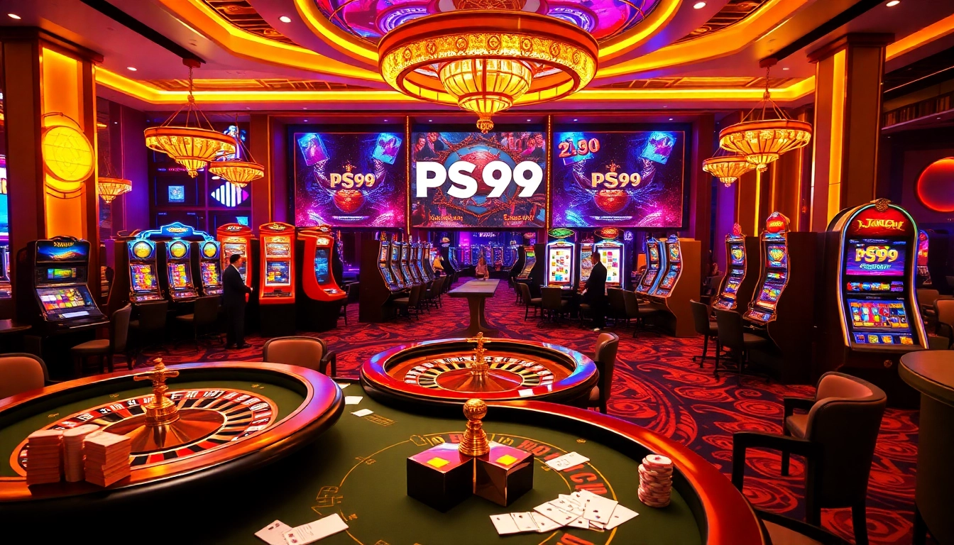 Exciting gameplay at PS99 casino, emphasizing the registration process with vibrant visuals.