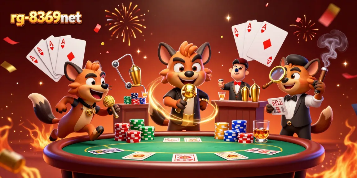 Experience the excitement of rg-8369net with hyenas at a comedy casino club, mixing drinks and checking IDs.