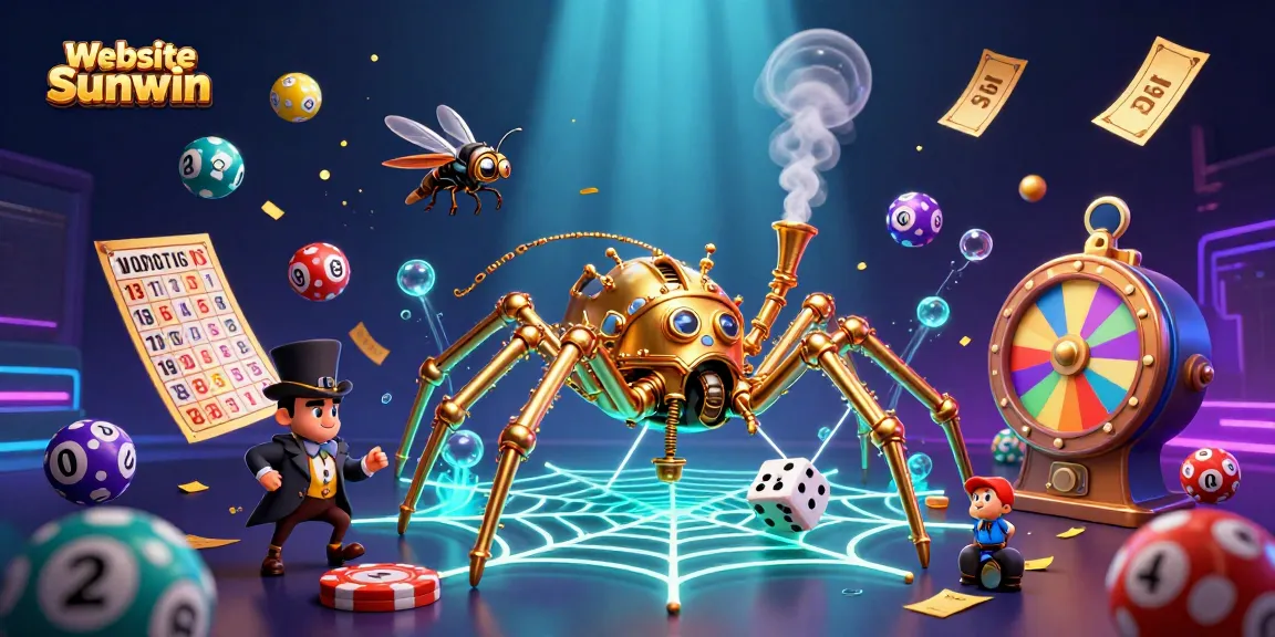 Engage with the dynamic world of chance on Website Sunwin featuring a steampunk golden spider.
