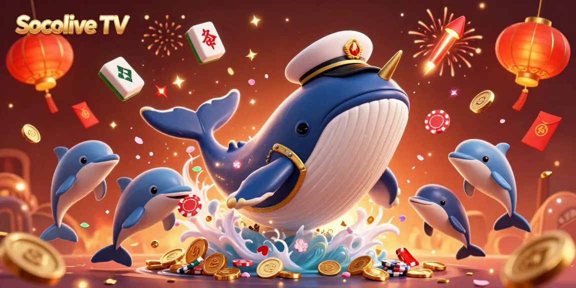 Engage with Socolive TV’s thrilling casino experience featuring a dramatic whale and dynamic characters.